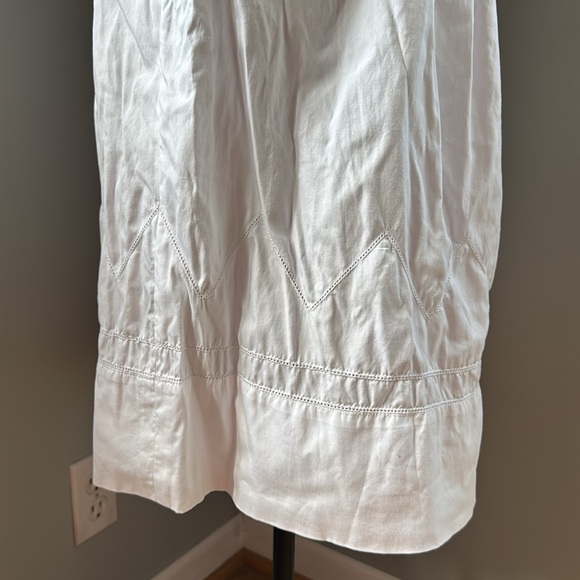 Vintage 80’s Albert Nipion white cotton cottagecore dress w/sash EVC size Small - Picture 6 of 17